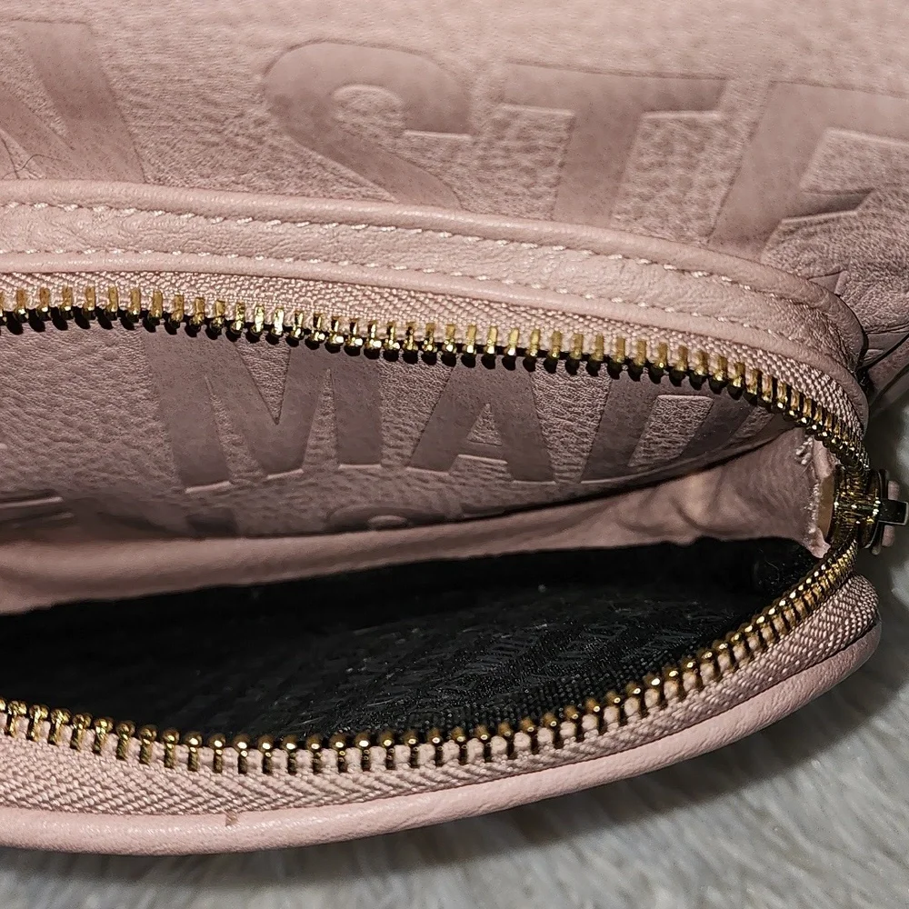 Steve Madden Blush Pink Embossed Backpack